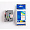 Cassette de ruban pour titreuses TZe-252 Brother, 24 mm, blanc/rouge