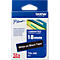 Cassette de ruban pour titreuses TZe-345 Brother, 18 mm de largeur, noir/blanc