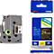 Cassette de ruban pour titreuses TZe-354 Brother, 24 mm, noir/doré