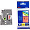 Cassette de ruban pour titreuses TZe-421 Brother, 9 mm de largeur, rouge/noir