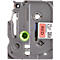 Cassette de ruban pour titreuses TZe-431 Brother, 12 mm de largeur, rouge/noir