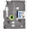 Cassette de ruban pour titreuses TZe-521 Brother, 9 mm de largeur, bleu/noir