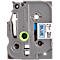 Cassette de ruban pour titreuses TZe-541 Brother, 18 mm de largeur, bleu/noir