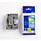 Cassette de ruban pour titreuses TZe-551 Brother, 24 mm, bleu/noir