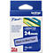 Cassette de ruban pour titreuses TZe-551 Brother, 24 mm, bleu/noir