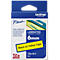 Cassette de ruban pour titreuses TZe-611 Brother, 6 mm de largeur, jaune/noir