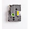 Cassette de ruban pour titreuses TZe-611 Brother, 6 mm de largeur, jaune/noir