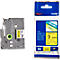 Cassette de ruban pour titreuses TZe-621 Brother, 9 mm de largeur, jaune/noir