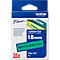Cassette de ruban pour titreuses TZe-741 Brother, 18 mm de largeur, vert/noir