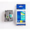 Cassette de ruban pour titreuses TZe-751 Brother, 24 mm, vert/noir