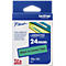 Cassette de ruban pour titreuses TZe-751 Brother, 24 mm, vert/noir