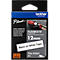 Cassette de ruban pour titreuses TZe-FX231 Brother, 12 mm de largeur, blanc/noir