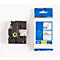 Cassette de ruban pour titreuses TZe-FX251 Brother, 24 mm, blanc/noir