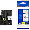 Cassette de ruban pour titreuses TZe-FX261 Brother, 36 mm, blanc/noir