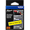 Cassette de ruban pour titreuses TZe-FX621 Brother, 9 mm de largeur, jaune/noir