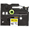 Cassette de ruban pour titreuses TZe-FX621 Brother, 9 mm de largeur, jaune/noir