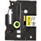 Cassette de ruban pour titreuses TZe-FX631 Brother, 12 mm de largeur, jaune/noir