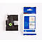 Cassette de ruban pour titreuses TZe-N201 Brother, 3,5 mm de large, blanc/noir