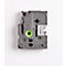 Cassette de ruban pour titreuses TZe-S121 Brother, 9 mm de largeur, incolore/noir