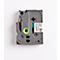 Cassette de ruban pour titreuses TZe-S131 Brother, 12 mm de largeur, incolore/noir
