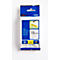 Cassette de ruban pour titreuses TZe-S141 Brother, 18 mm de largeur, incolore/noir