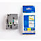 Cassette de ruban pour titreuses TZe-S151 Brother, incolore/noir