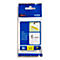 Cassette de ruban pour titreuses TZe-S211 Brother, 6 mm de largeur, blanc/noir