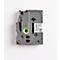 Cassette de ruban pour titreuses TZe-S211 Brother, 6 mm de largeur, blanc/noir