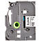 Cassette de ruban pour titreuses TZe-S221 Brother, 9 mm de largeur, blanc/noir