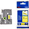 Cassette de ruban pour titreuses TZe-S621 Brother, 9 mm de largeur, jaune/noir
