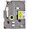 Cassette de ruban pour titreuses TZe-S641 Brother, 18 mm de largeur, jaune/noir