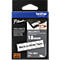 Cassette de ruban pour titreuses TZe-SE4 Brother, blanc/noir