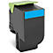 Cassette de toner 80C2HC0 Lexmark, cyan
