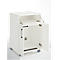 Catering-Caddy, avec compartiment réfrigérateur et compartiment rabattable, L 650 x P 600 x H 1000 mm, sans glacière, blanc