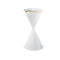CCendrier sur pied - acier - Ø 400 x H 700 mm, - 15 L - blanc