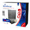 CD/DVD lege hoesjes, transparant, zwarte tray, Slimcase, 10 stuks