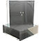 CD/DVD lege hoesjes, transparant, zwarte tray, Slimcase, 10 stuks