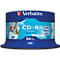 CD-R imprimable (encre) Verbatim, jusqu'à 52 fois, 700 Mo / 80 min., spindle de 50 unités