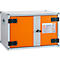 CEMO acculaadkast Basic 8/5, 1-fase, powerstrip 6 stopcontacten, geventileerd, 2 rookmelders, zonder stapelvoetjes, B 800 x D 660 x H 520 mm, lichtgrijs/puur oranje
