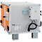 CEMO acculaadkast Premium 8/5, 1-fase, LockEX deurslot, rookmelder, akoestisch alarm, geventileerd, met stapelvoetjes, B 890 x D 660 x H 620 mm, lichtgrijs/puur oranje