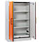 Cemo armoire de sécurité type 90 PROline 12/20, portes à fermeture automatique, L 1200 x P 600 x H 1950 mm, 33 litres, gris/orange