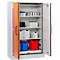 Cemo armoire de sécurité type 90 PROline 12/20, portes à fermeture automatique, L 1200 x P 600 x H 1950 mm, 33 litres, gris/orange