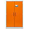 Cemo armoire de sécurité type 90 PROline 12/20, portes à fermeture automatique, L 1200 x P 600 x H 1950 mm, 66 litres, gris/orange
