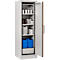 Cemo armoire de sécurité type 90 PROline 6/20, portes à fermeture automatique, charnières à droite, L 600 x P 600 x H 1950 mm, 33 litres, gris/orange