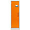 Cemo armoire de sécurité type 90 PROline 6/20, portes à fermeture automatique, charnières à gauche, L 600 x P 600 x H 1950 mm, 33 litres, gris/orange