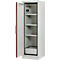 Cemo armoire de sécurité type 90 PROline 6/20, portes à fermeture automatique, charnières à gauche, L 600 x P 600 x H 1950 mm, 33 litres, gris/orange
