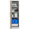 Cemo armoire de sécurité type 90 PROline 6/20, portes à fermeture automatique, charnières à gauche, L 600 x P 600 x H 1950 mm, 33 litres, gris/orange