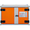 CEMO batterijopslagkast 8/5 voor brandmeldsystemen, akoestische rookmelders, scharnierende deur, LockEX deurslot, brandwerend, B 830 x D 660 x H 520 mm, lichtgrijs/puur oranje