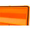 CEMO CEMbox 150 transport- en platformcontainer, polyethyleen, 150 l, L 800 x B 600 x H 530 mm, stapelbaar, grijs/oranje