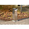Cendrier, capacité 23 l, verrouillable, 1 clé incluse, L 380 x P 380 x H 880 mm, acier inoxydable